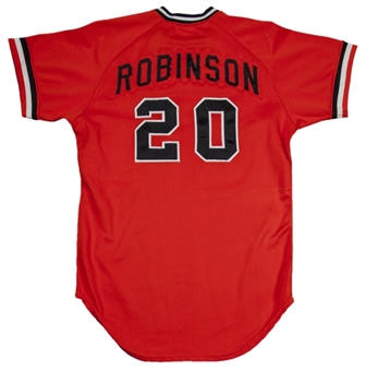1980 Frank Robinson Game Used and Signed Baltimore Orioles Coaches Alternate Home Jersey (PSA/DNA)